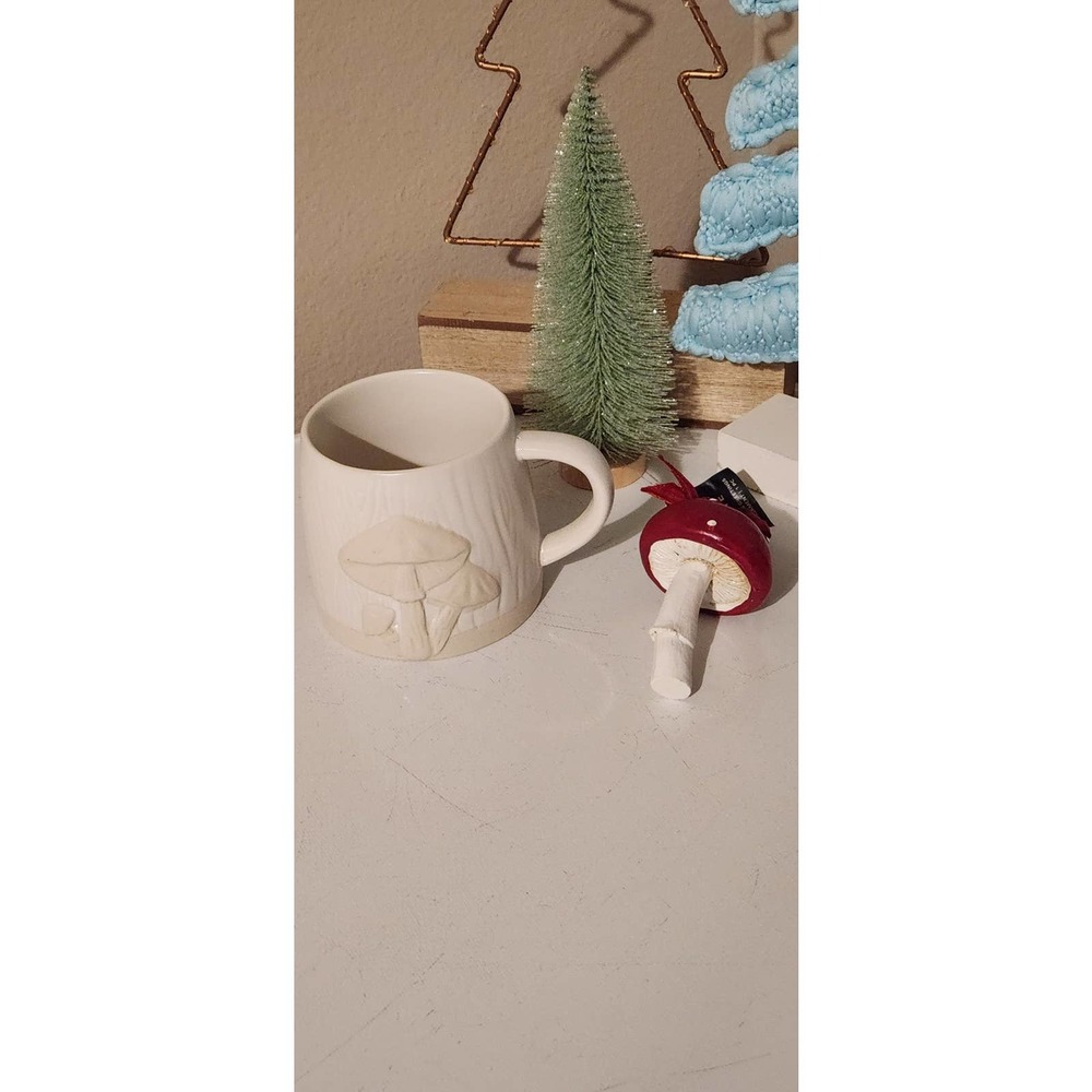 Mushrooms  bundle nwt mug & holiday Christmas all year ornament  decor